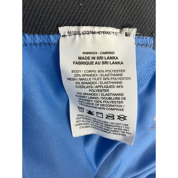 Nike Pro Dri-Fit Women's Large Blue Capri Compression Leggings Pants - Picture 4 of 6